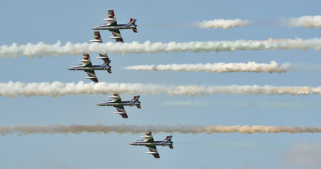 Flying airplane at Kecskemet International Air show 2008