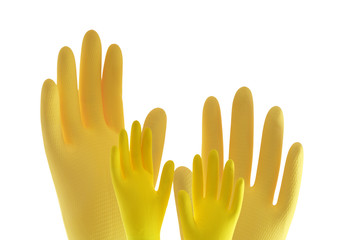 Rubber gloves