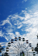 Fototapeta premium Giant wheel against blue sky