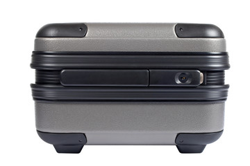 A hard suitcase luggage isolated on white background