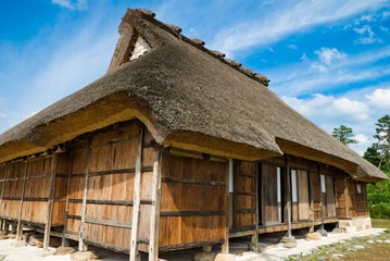 Thatched farmhouse, Japan.