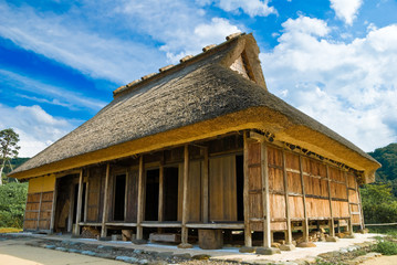 Thatched farmhouse, Japan.