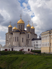 Fototapeta na wymiar Uspenskiy cathedral in Vladimir 12-th century in Russia