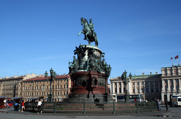 Monument of Nikolay I - 1859 - Klodt.