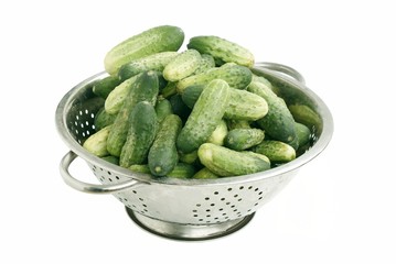 green cucumbers