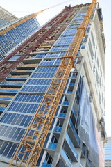 Naklejka premium Building under construction