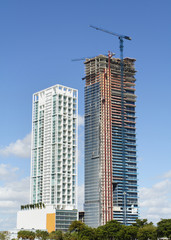 Fototapeta premium Newly built buildings