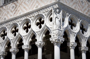 Corner of the Doge's Palace, Venice, Italy