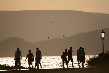 Fototapeta na wymiar Beach silhouette