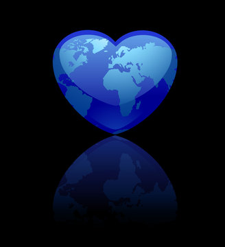 amour planete bleue coeur