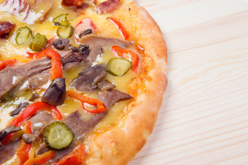 Tasty Italian pizza.,Close-up