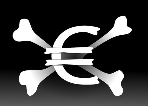 Drapeau euro de mort