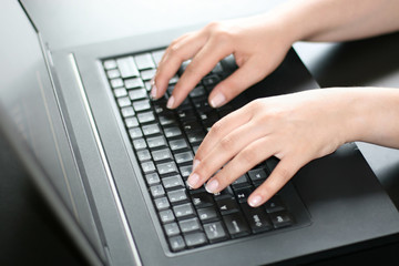 Typing hands