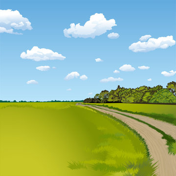 Countryside Road, Rural Scene