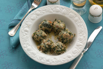 Knodel agli spinaci - Primi Trentino Alto Adige