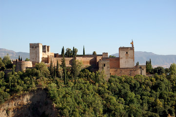Fototapeta na wymiar Alhambra de Grenade en Espagne
