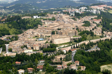 Fototapeta na wymiar Urbino, panorama
