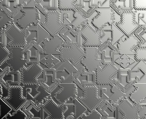 fond flêches argent