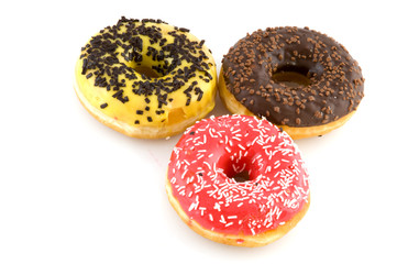 tasty colored doughnuts