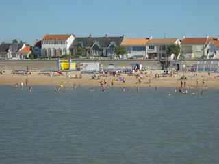 Plage vue de la mer