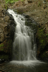 Fototapeta premium Westfield Falls, Middletown, Connecticut, on a spring day