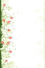 Vector Floral Swirl Background