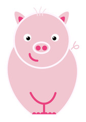 Obraz na płótnie Canvas Pig illustration