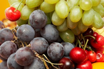 summer fruits background