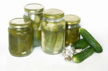 pickled cucumbers as preserves