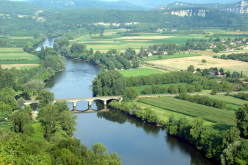 Fototapeta premium La Dordogne vue de Domme