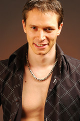 A young man in shirt