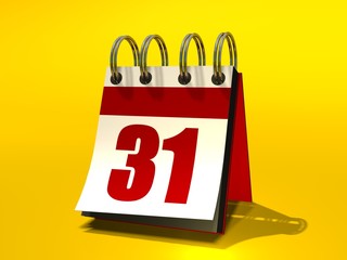 a flip book  calendar