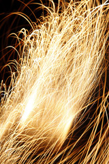 abstract shape from sparkler