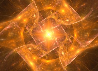 glowing fractal design