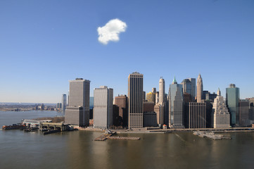 Fototapeta na wymiar wolkenkratzer helikopter manhattan manhattan Nowy Jork