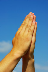 hands in prayer