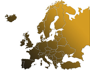 Carte Europe Golden