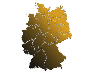 Carte Allemagne Golden