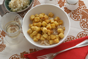 Gnocchi con crauti - Primi Trentino Alto Adige