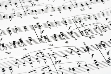 Music sheet - abstract art background