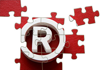 R Registered trademark - obrazy, fototapety, plakaty