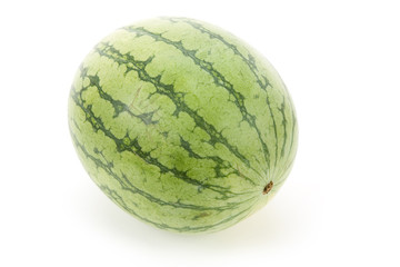 Green Watermelon with white background