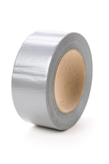 a roll of Grey Duct Tape with white background