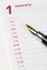 Calendar agenda, New year, schedule