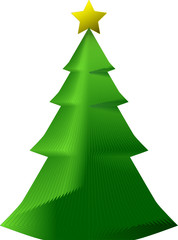 Decorative paper xmas tree