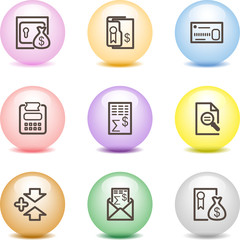 Color ball web icons, set 14