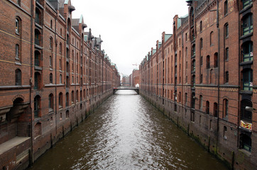 Naklejka premium Hamburger Speicherstadt