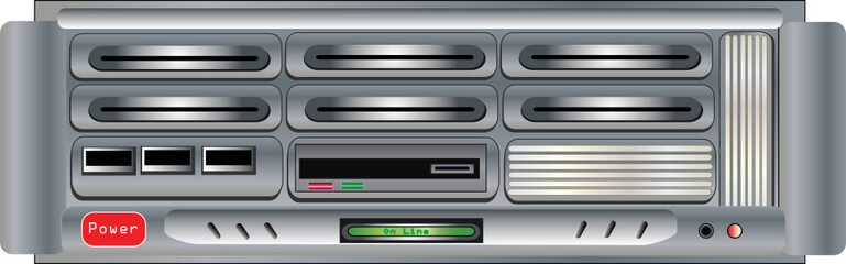 Vector Illustration of Computer Server