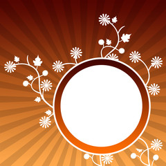 Hintergrund Retro Orange