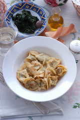 Tortelloni di spinaci in padella sbagliata - Primi Emilia R.